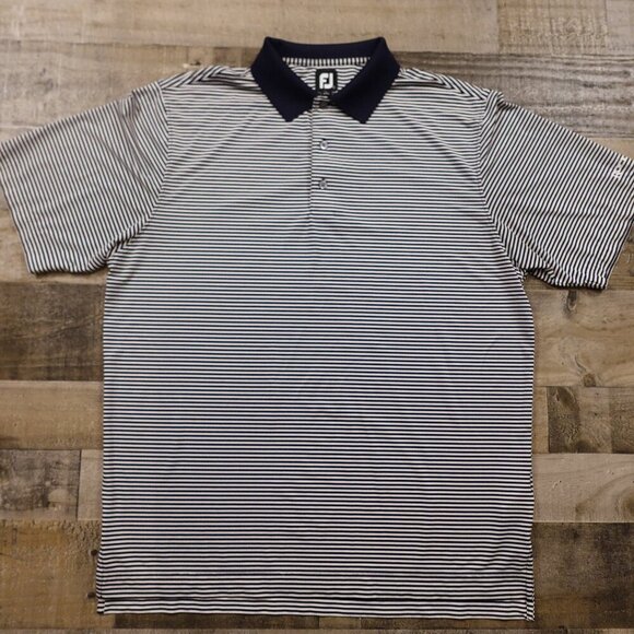 FootJoy Other - Footjoy performance polo shirt men's‎ large black white stripes